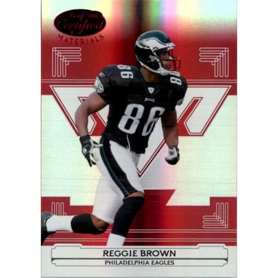2006 Leaf Certified Materials Mirror Red #110 Reggie Brown