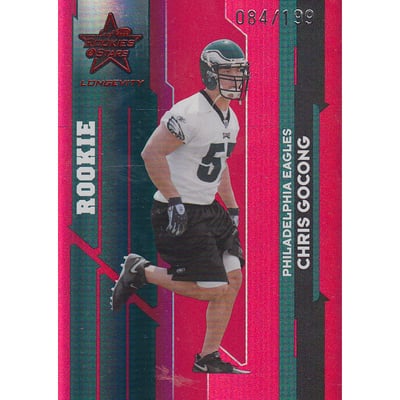 2006 Leaf Rookies and Stars Longevity Target Ruby Parallel #132 Chris Gocong