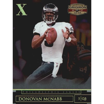 2007 Donruss Gridiron Gear Gold Holofoil X's #8 Donovan McNabb