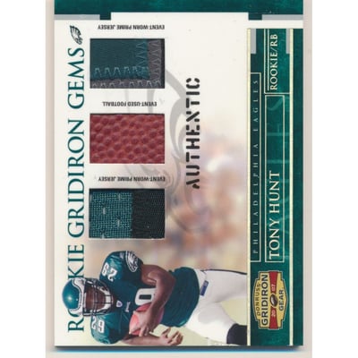 2007 Donruss Gridiron Gear Rookie Jerseys Trios Prime #222 Tony Hunt
