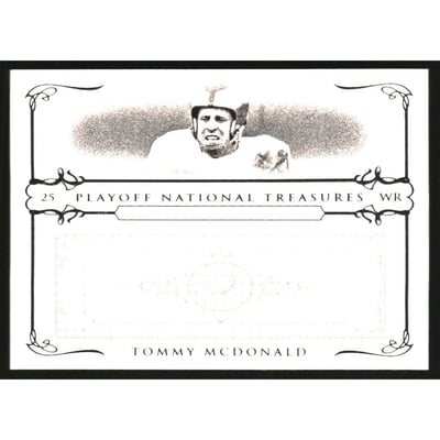 2007 Playoff National Treasures #77 Tommy McDonald