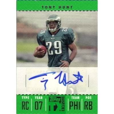 2007 Topps TX Exclusive Rookie Autographs #TH Tony Hunt E