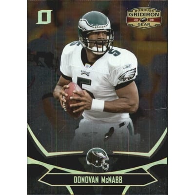 2008 Donruss Gridiron Gear Gold Holofoil O's #73 Donovan McNabb