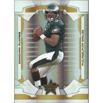 2008 Leaf Rookies and Stars Longevity Parallel Gold #72 Donovan McNabb