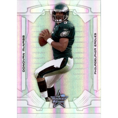 2008 Leaf Rookies and Stars Longevity Parallel Silver Holofoil #72 Donovan McNabb