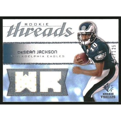 2008 SP Rookie Threads Rookie Threads 125 #RTDJ DeSean Jackson