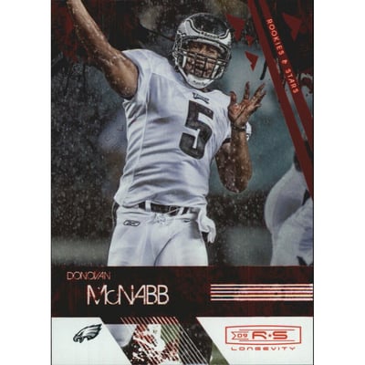 2009 Donruss Rookies and Stars Longevity Ruby #106 Donovan McNabb ELE