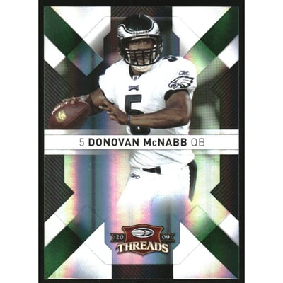2009 Donruss Threads Retail Green #76 Donovan McNabb