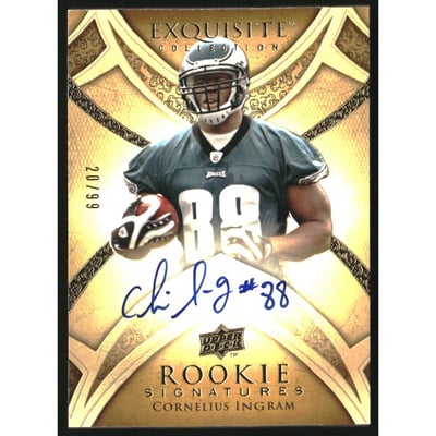 2009 Exquisite Collection #150 Cornelius Ingram AU RC