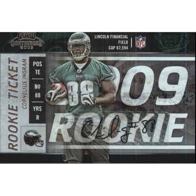 2009 Playoff Contenders #158 Cornelius Ingram AU RC