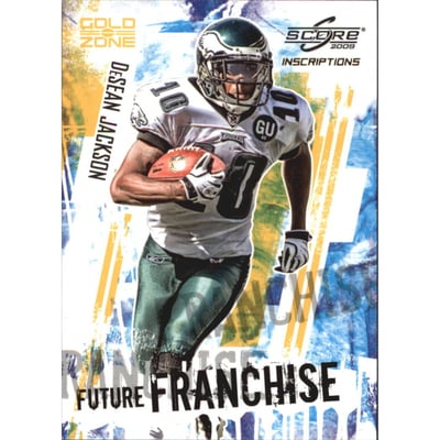 2009 Score Inscriptions Future Franchise Gold Zone #7 DeSean Jackson