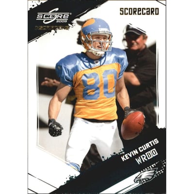 2009 Score Inscriptions Scorecard #225 Kevin Curtis
