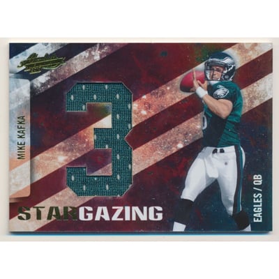 2010 Absolute Memorabilia Star Gazing Materials Oversize Jersey Number #13 Mike Kafka