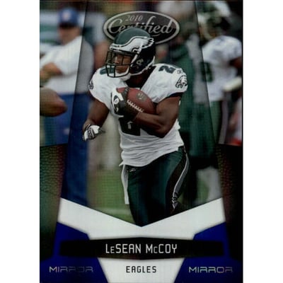 2010 Certified Mirror Blue #116 LeSean McCoy