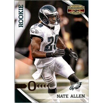 2010 Panini Gridiron Gear Gold O's #228 Nate Allen