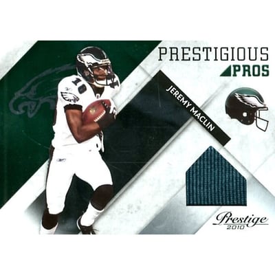 2010 Prestige Prestigious Pros Materials Green #24 Jeremy Maclin/100