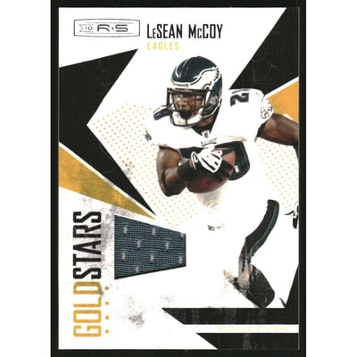 2010 Rookies and Stars Gold Stars Materials #13 LeSean McCoy/125