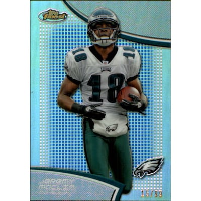 2011 Finest Blue Refractors #3 Jeremy Maclin
