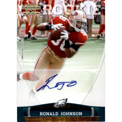 2011 Panini Gridiron Gear Autographs Gold #201 Ronald Johnson/299