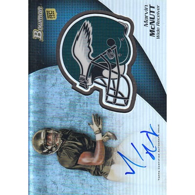 2012 Bowman Rookie Team Helmet Autographs #BCRAMM Marvin McNutt