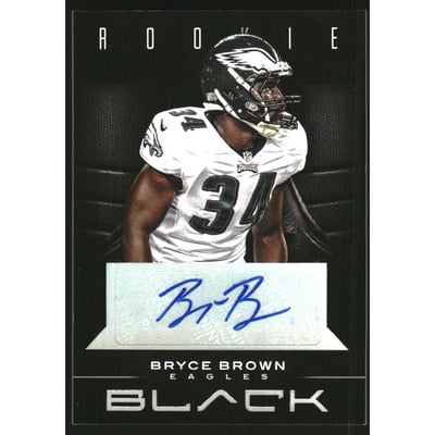 2012 Panini Black Rookie Signatures #112 Bryce Brown/125