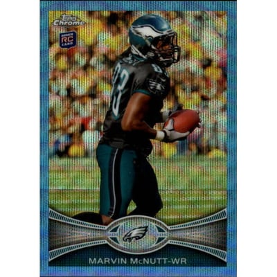 2012 Topps Chrome Blue Wave Refractors #BW61 Marvin McNutt