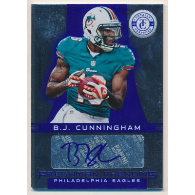 2012 Totally Certified Blue #104 B.J. Cunningham AU/99