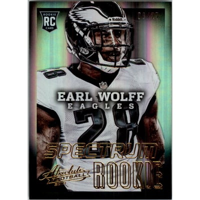 2013 Absolute Spectrum Gold #139 Earl Wolff