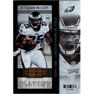 2013 Panini Contenders Playoff Ticket #45 LeSean McCoy
