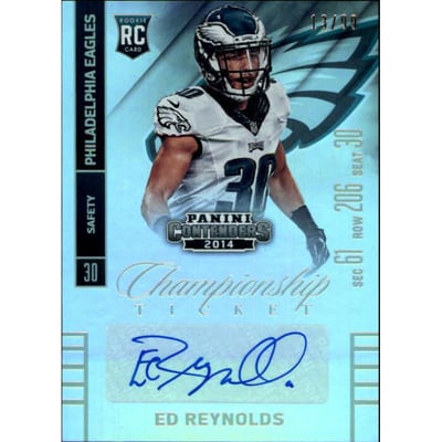 2014 Panini Contenders Championship Ticket #127A Ed Reynolds AU