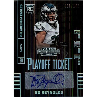 2014 Panini Contenders Playoff Ticket #127A Ed Reynolds AU