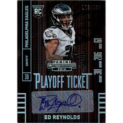 2014 Panini Contenders Playoff Ticket #127B Ed Reynolds AU