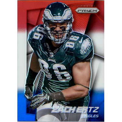 2014 Panini Prizm Prizms Red White and Blue #184 Zach Ertz