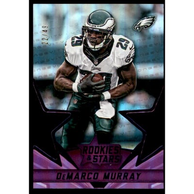 2015 Rookies and Stars Longevity Star Studded Die Cuts Purple #23 DeMarco Murray
