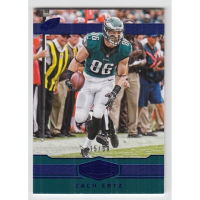 2016 Panini Plates and Patches Blue #79 Zach Ertz