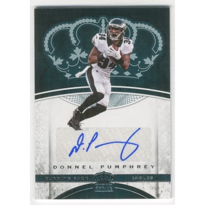 2017 Crown Royale Platinum Rookie Autographs #56 Donnel Pumphrey