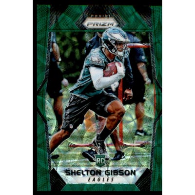 2017 Panini Prizm Prizms Green Scope #218 Shelton Gibson