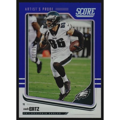 2018 Score Artist's Proof #265 Zach Ertz