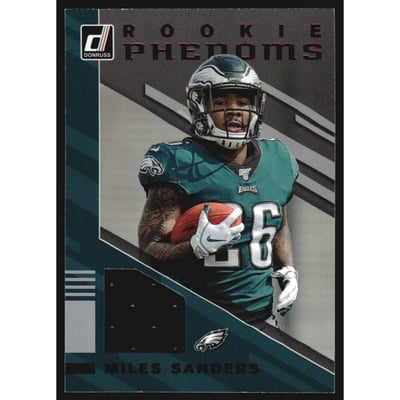 2019 Donruss Rookie Phenom Jerseys Red #22 Miles Sanders