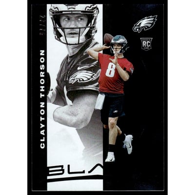 2019 Panini Black #69 Clayton Thorson RC