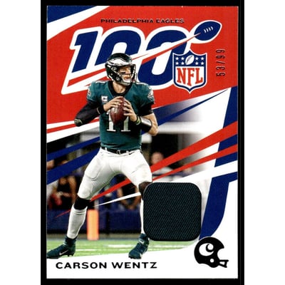 2019 Panini Chronicles Jerseys #77 Carson Wentz/99