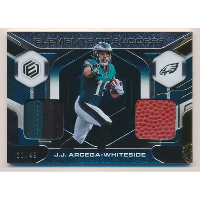 2019 Panini Elements Elements of Success Materials Gold #20 J.J. Arcega-Whiteside