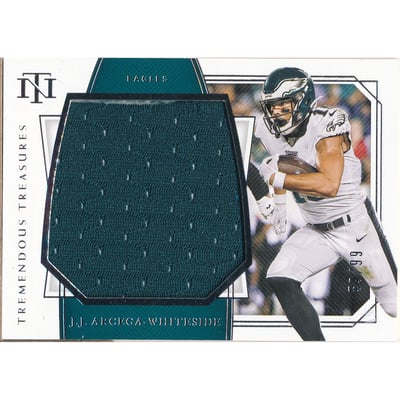 2019 Panini National Treasures Tremendous Treasures Rookie Materials #15 J.J. Arcega-Whiteside