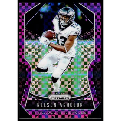 2019 Panini Prizm Prizms Purple Power #53 Nelson Agholor
