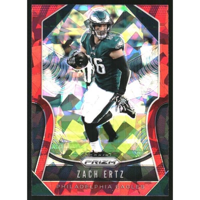 2019 Panini Prizm Prizms Red Ice #54 Zach Ertz