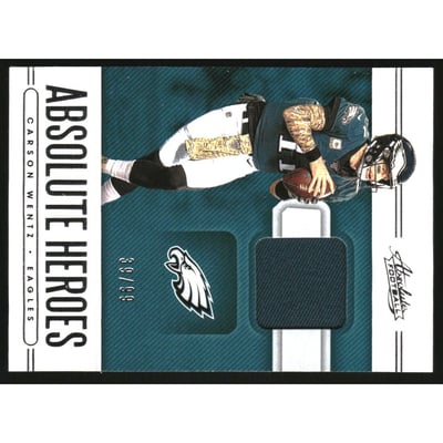 2020 Absolute Absolute Heroes Memorabilia #17 Carson Wentz/99