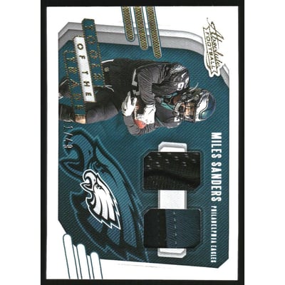 2020 Absolute Tools of the Trade Dual Materials Prime #13 Miles Sanders/49