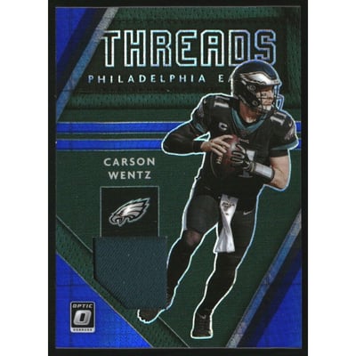 2020 Donruss Optic Donruss Threads #16 Carson Wentz