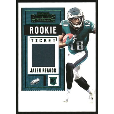 2020 Panini Contenders Rookie Ticket Swatches #8 Jalen Reagor