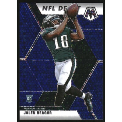 2020 Panini Mosaic Mosaic No Huddle Blue #271 Jalen Reagor DEB